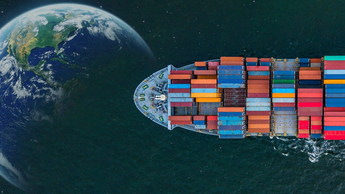 Cargo terminal at dusk, the global-logistics environment Cargonomics graduates enter